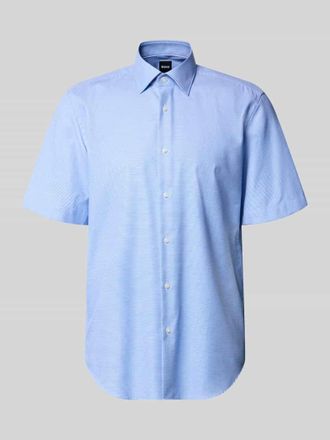 HUGO BOSS Regular Fit Businesshemd aus reiner Baumwolle Modell H-JOE-K-SH-C1-262 in Bleu, Gr&ouml;&szlig;e 39