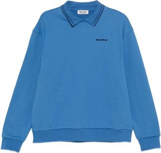 Miu Miu Cotton-fleece Sweatshirt