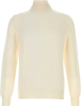 Fedeli Ivory Cashmere Sweater