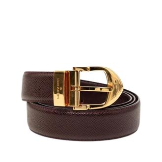 Louis Vuitton Pre-owned Belts, female, Red, Size: ONE SIZE Pre-owned Taiga Leather Belt