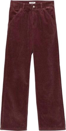 Carhartt Work in Progress Simple Pant - Dames - Straight fit broeken - Bruin - W24 - Katoen - Broeken