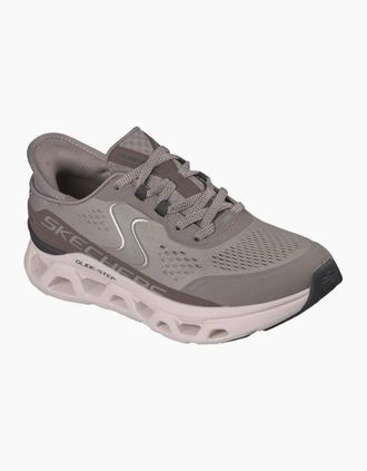 Skechers Womens Skechers Slip-Ins Glide Step Altus Mesh Womens Khaki Trainers - Grey - Size: 6