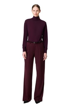 Another Tomorrow Featherweight Turtleneck in Plum at Nordstrom, Size Medium It
