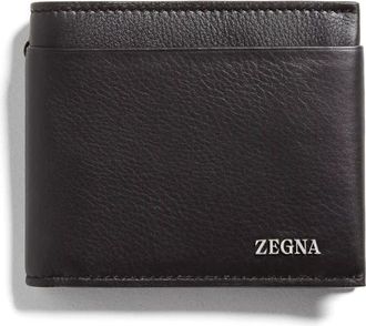 Ermenegildo Zegna Secondskin Billfold Portemonnee - Heren - Portefeuilles - Bruin - ONE Size - Leer - Accessoires