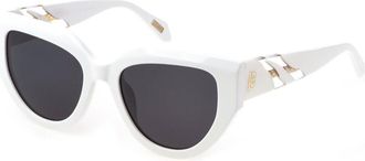 Just Cavalli SJC086V 0847 Womens Sunglasses White Size 53