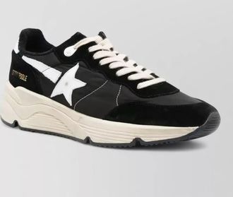 Golden Goose running sneakers nylon suede leather star