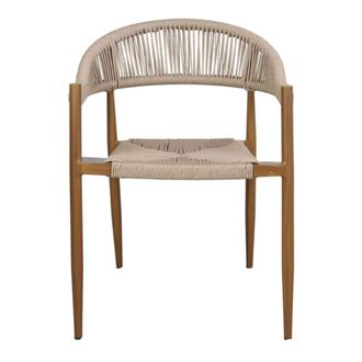 Miv Interiores Silla roma natural metal marr&oacute;n