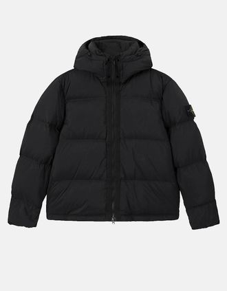Stone Island Mens 4100013 Matt Ripstop Cordura Down Jacket Black - Size: 40/Regular