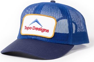 Topo Designs Patch Mesh Trucker Blue