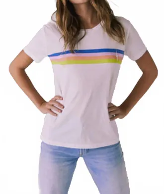 Chaser Retro Lightning Tee In White