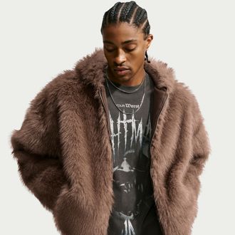 Nike Mens Ja Therma-FIT Basketball Jacket in Brown | IV6300-214