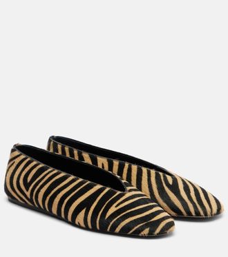 Le Monde Beryl Luna calf hair ballet flats
