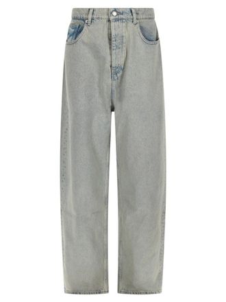 Dr&ocirc;le de Monsieur Light Blue Baggy Faded Jeans