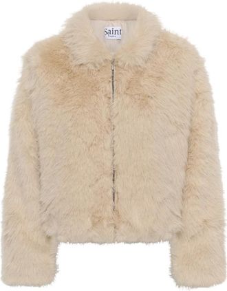 Saint Tropez Zaseline SZ Jas - Dames - Jassen - Beige - XL - Polyester - Jassen