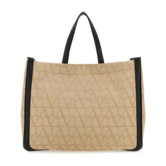 Valentino Garavani Tote Bags, male, Beige, Size: ONE SIZE Toile Iconographe Shopping Bag