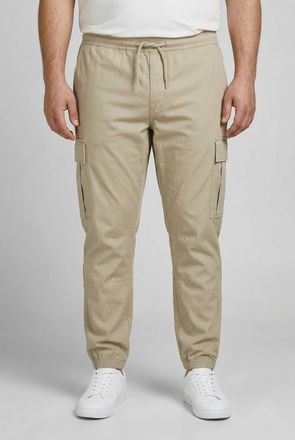 Jack & Jones Plus Size Cargohose JPSTKANE DYLAN CUFFED CARGO RET PLS, Herren, Gr. 40(XXXL), L&auml;nge 36, crockery, Web, Obermaterial: 98% Baumwolle, 2% Elasthan, JACK & JONES P