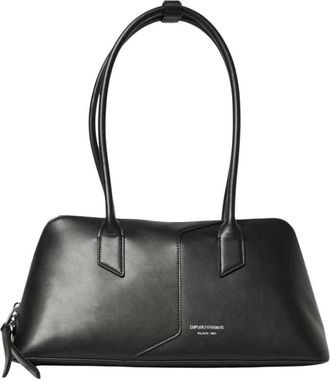 Emporio Armani Ew 005676 Af 29741 Schoudertas - Dames - Schoudertassen - Zwart - ONE Size - Leer - Tassen