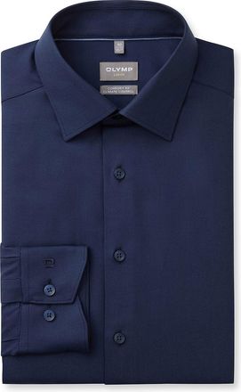Olymp blauw Olymp Luxor 24/Seven overhemd climate control vezel