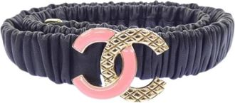 Chanel Pre-owned Vintage Riem - Dames - Vintage Accessoires - Zwart - ONE Size - Leer - Vintage