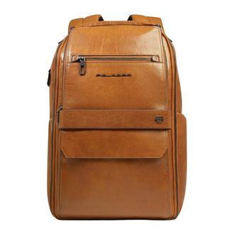 Piquadro Personalizable Travel Laptop Backpack 14 - male - Piquadro - Backpacks - Beige - ONE SIZE - Bags