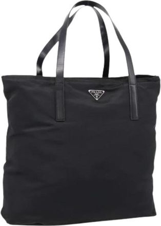 Prada Pre-owned Vintage Tote Bag - Dames - Vintage Shopper - Zwart - ONE Size - Leer - Vintage
