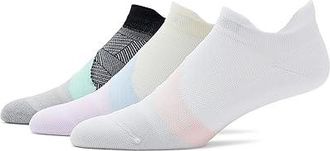Feetures Elite Light Cushion No Show Tab 3-Pair Pack No Show Socks Shoes Lilac Breeze/White Rose/Mint Chip : SM (US Womens Shoe 4-6.5)