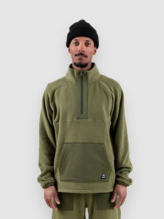 Jones Snowboards Lodge Half Zip Rec Fleecejacke gr&uuml;n