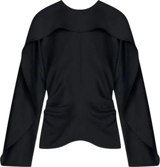 Nanushka Jamille Top - Dames - Blouses - Zwart - S - Leer - Overhemden