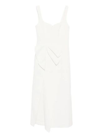 Acler Underwood midi dress - women - Polyester - 12 - White