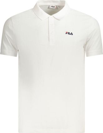 Fila Mens Classic Fit Polo Shirt Short Sleeves - Ivory Cotton - Size X-Large
