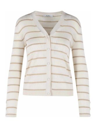 Max Mara Pedale Ivory Cashmere And Silk Cardigan