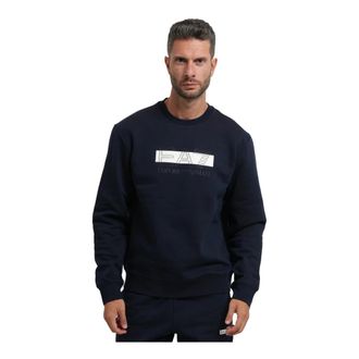 Emporio Armani Tracksuit - Heren - Sweatshirts & Hoodies - Blauw - Maat: 2XL Katoen