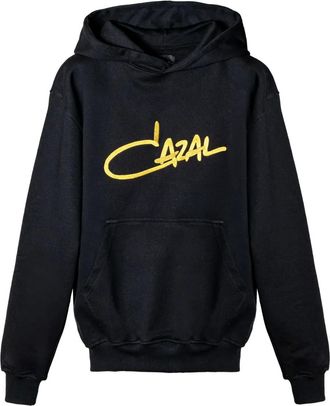 Cazal Felpa con ricamo e cappuccio - Nero