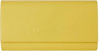 Elisabetta Franchi Pochette - Dames - Portefeuilles - Geel - ONE Size - Leer - Accessoires