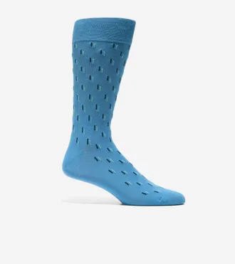 Cole Haan Mens Dash Dress Crew Socks - Blue