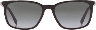 HUGO BOSS Grey Shaded Rectangular Mens Sunglasses BOSS 0959/S/IT 0807/9O 56