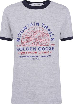 Golden Goose Journey T-Shirt - Dames - Tops - Grijs - Maat: S Katoen