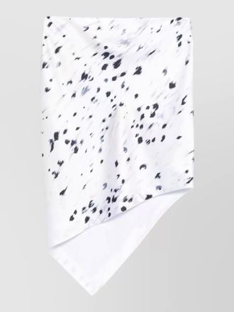 Iro voltera midi skirt abstract print asymmetric