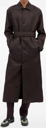 Gucci Jas met ceintuur en knopen - Bruin