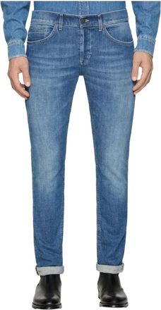 Dondup George Skinny-Fit Jeans - Heren - Slim Fit Jeans - Blauw - W38 - Katoen - Jeans