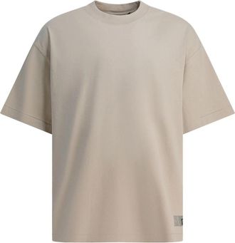 Barbour Katoenen blend ronde hals T-shirt - Heren - T-shirts - Wit - S - Katoen - Tops