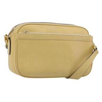 Gucci Pre-owned Vintage Shoulder Bag - Dames - Pre-owned - Geel - Maat: ONE Size Leer