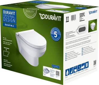 Duravit Duravit No.1 Juego De Inodoro Suspendido Compact, Incl. Asiento
