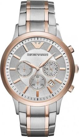 Emporio Armani Renato Chronograph - Heren - Horloges - Grijs - ONE Size - Accessoires