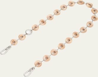 Loewe Donut Chain Shoulder Strap in Acetate and Stainless Steel