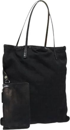 Fendi Pre-owned Canvas fendi-bags - Dames - Vintage Shopper - Zwart - ONE Size - Leer - Vintage