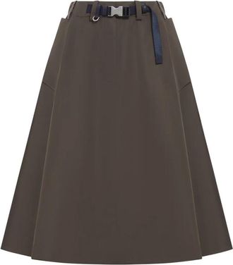 Prada Technical Fabric Circle Skirt