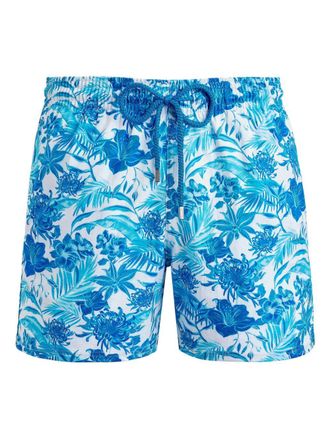 Vilebrequin floral-print swim shorts - Blue