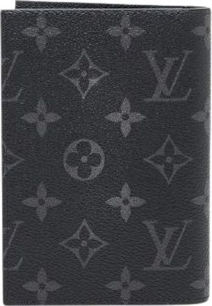Louis Vuitton Pre-owned Wallets, male, Black, Size: ONE SIZE Pre-owned Couverture Passeport NM Monogram Passport Case