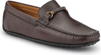 Jones Bootmaker Mens Pascual Leather Moccasins - Brown - Size UK 11